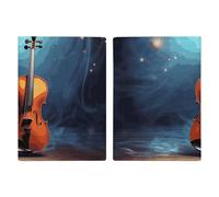 Violin Poster Passport Holder, ID Card Protector Case Passport Holder with Slot Passports Travel Wallet Document Cover for Women And Men