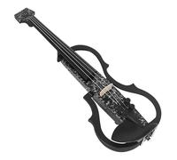 Violin Professional 4/4 Electroacoustic Violin Headless Silent Carbon Fibre Electric Violin With Violin Bow Cable Headphone Accessories (Color : 4/4)