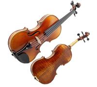 Violin Professional Handmade Violin Maple With Hard Case Shoulder Rest Bow Strings Mute(1/2)