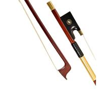 Violin Professional String Instrument Bow Brazilian Suaeda Violin Bow Brass Horsetail Hair Round 3/4 Accessories(Gold,1/4)