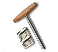 Violin Reamer and Peg Shaper Tool Set, 2-Piece Wood Handle Luthier Set for Peg Fitting, Maintenance, and Setup Violin Shaper Taper Reamer Luthier Tool Fitting String Instrument Maintenance Wood Handle