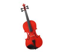 Violin Red Acoustic 4/4 3/4 1/2 1/4 1/8 For Beginner Case Bow Rest Mute Strings Violin (Color : 1/2)