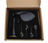 Violin Rep Parts 4/4 Violin Fittings Set With Pull String Board Endpin Tuning Pegs Chinrest Violin Accessories