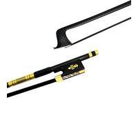 violin replacement bow 1 Pcs Light Black Grid Plaid Carbon Fiber Round Stick 4/4 Fiddle Bow Copper Parts Black Horsehair (Color : 2)