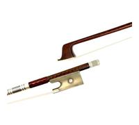 violin replacement bow 1pcs Professional Fiddle Bow 4/4 Silver Mounted Siberian Horsetail Horsehair Violin Parts (Color : White horn)