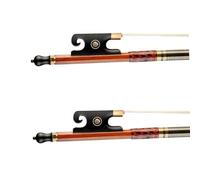 violin replacement bow 2pcs/1pack Pernambuco Violin Bows 4/4 Full Size Horn Inlay White Horsehair Well Balance