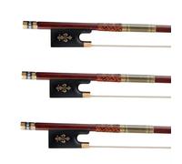 violin replacement bow 3PCS 4/4 Fiddle Bow Strong Violin Bow Ebony Pernambuco Bow Horsehair Balance Violin Part