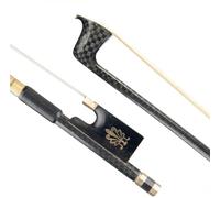 violin replacement bow 4/4 Grid Carbon Fiber Violin Bow Fiddle White Horsehair Ebony Full Lined Button Violinist