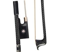 violin replacement bow 4/4 Size Violin Bow Silver Silk Braided Carbon Fiber Stick Natural Horsehair W/Ebony Durable Use