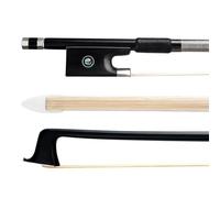 violin replacement bow 5pcs/1set Violin Bows 4/4-1/8 Round Carbon Fiber Stick White Horse Hair Ebony High-grade Well Balanced (Color : 1/8)
