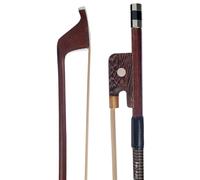 violin replacement bow Double Bass Bow 4/4 3/4 1/2 1/4 1/8 Upright Brazilwood Round Stick Durable (Color : 1/4)