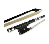 violin replacement bow Full Size Grillwork Black Carbon Fiber Violin Bow Ebony Frog Winding Colored Shell Violin Accessories (Color : 3/4)