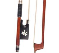 violin replacement bow Professional Pernambuco Violin Bow Octagonal Stick White Horsehair W/Maple Leaf Pattern Ebony 4/4 Fiddle