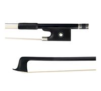 violin replacement bow Violin Bow 4/4 Full Size Carbon Fiber Stick Braided Ebony Forg White Horsehair Fast Response For Advanced Player (Color : Bk)