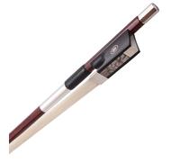 violin replacement bow Wood Color Black Carbon Fiber Mesh Violin Bow Ebony Tail Kuma Tail Hair Simple And Durable (Color : Wood color1/2)