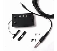 Violin Replacement Part 1 Set Black Electric Violin Pickup Eq Preamp Silent Mute Accessory Lightweight Tone Sound Noise Echo Suppression