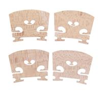 Violin Replacement Part Four Violin Bridges Handcrafted From Maple Wood Are Sturdy Durable And Professional Musical Instrument Accessories