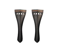 Violin Replacement Parts 2PCS Hill Style Ebony Violin Tailpiece 4/4 Fiddle Violin Parts Accessories Fit For Acoustic Handmade Violin Concert Fiddle