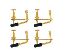 violin replacement parts 4pcs/1set 4/4 3/4 Violin Fine Tuners Hill Style Metal String Adjuster Sensitive violin accessories (Color : 4-4 3-4 Violin Pad)