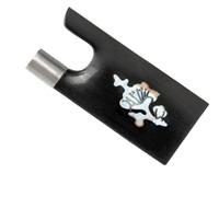 Violin Replacement Parts Ebony Violin Bow Frog 4/4 Violin Bow Parts Violinist Bows Luthiers DIY Horsehair Wood Arch Bow Replacement Flower