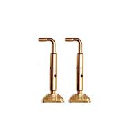 violin replacement parts High End Silver Stainless Golden Split Violin Chinrest Front And Back Screw Accessories violin accessories (Color : Golden split3/4 4/4)
