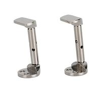 Violin Saddle Set Brilliant Finish Corrosion Resistant Headrest Clamp High Hardness Standard Size for Violins 3/4 4/4 Silver
