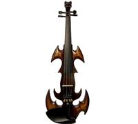 Violin Set NEW Model Crazy Carved 4/4 Electric Violin Fiddle Solid Wood With Case Bow connection Cable