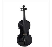 Violin Set, Violin Starter Kit, violin gifts Night Hot Plywood Black Violin Basswood Pressure Plate Student Piano Classical Violin Student Adult Beginner (Color : 3/4)