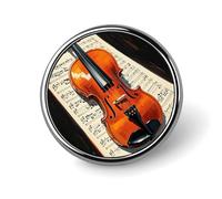 Violin Sheet Music Backpack Pin Cute Brooch Decoration Brooches for Women Mens Lapel Pins for Suits Fashion Button Badges for Hat Backpacks Purses Jackets Shirt Suit Lapels-Square