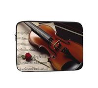 Violin Sheet Music Laptop Case 13 inch, Shockproof Protective Computer Sleeve Cover Water Resistant Laptop Bag Carrying Tablet Cover Briefcase Handbags Gifts for Men Women