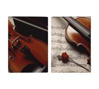 Violin Sheet Music Passport Holder, ID Card Protector Case Passport Holder with Slot Passports Travel Wallet Document Cover for Women And Men