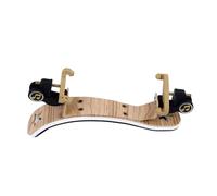 Violin Shoulder Rest Adjustable for 3/4 to 4/4, Universal Carbon Fiber Style, Foldable and Comfortable - Ergonomic Padding, Durable Construction, Ideal for Practice and Perfo (Wood Color)