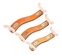 Violin Shoulder Rest Adjustable Shoulder Rest, Solid Wood Shoulder Pad Chin Rest Adjustable 1/8 1/4 3/4 4/4 1/2 Violin Practice Mute(1/2)