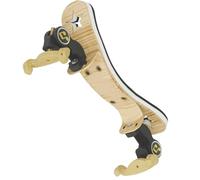 Violin Shoulder Rest Hollow Star Pattern Adjustable Folding Violin Accessories(Wood color,1/2)