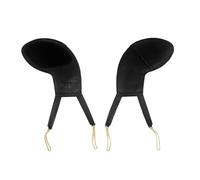 Violin Shoulder Rest Violin Chin Rest Pad Soft Leather Shoulder Pads For 4/4 3/4 /1/2 1/4 1/8 1/16 Violin String Instrument Violin Accessories (Color : Black 4-4 3-4)