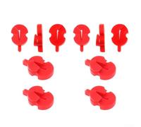 Violin Soft Mute Rubber for Practice, 10 Pcs Fiddle Silencer Volume Control, Compatible with Violin, No Rubber Powder, Easy Inst(RED)