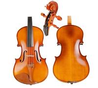 Violin Solid Wood Handmade Violin Beginner Full Size With Hard Case Shoulder Rest Bow Strings Mute(3/4)