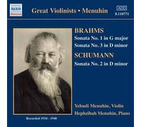 BRAHMS / SCHUMANN: Violin Sonatas