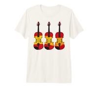 Violin Spanish Flag Violinist String Musician Spain Premium T-Shirt