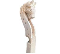 Violin Spare Parts 4/4 Violin Hand-carved Headstock Natural Hard Maple Animal Carving(4 string M)
