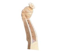 Violin Spare Parts 4/4 Violin Hand-carved Headstock Natural Hard Maple Animal Carving(4 string S)