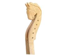 Violin Spare Parts 4/4 Violin Hand-carved Headstock Natural Hard Maple Animal Carving(5 string M)
