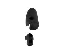 Violin Spare Parts Rubber Violin Bow Grip Correcting 2 Piece Set For Violin Accessories Beginner Finger Trainer(Black)