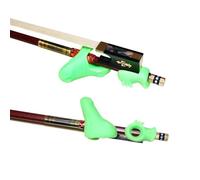Violin Spare Parts Rubber Violin Bow Grip Correcting 2 Piece Set For Violin Accessories Beginner Finger Trainer(Green)