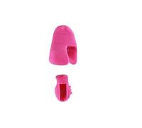 Violin Spare Parts Rubber Violin Bow Grip Correcting 2 Piece Set For Violin Accessories Beginner Finger Trainer(Pink)