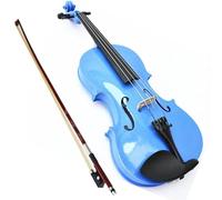 Violin Starter Kit 1Pcs BLUE Color Violin 1/4 Violin Handcraft Spruce Panel Violino Musical Instruments
