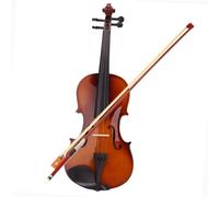 Violin Starter Kit 4/4 3/4 1/2 1/4 1/8 Size Fiddle Men Violin Acoustic Violin Fiddle W/Case Bow Vintage Color Whole Set For Beginner(1/2)