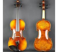 Violin Starter Kit 4/4 Double Inlay Violin Handmade Violin Strong Tone Case And Bow