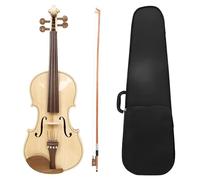 Violin Starter Kit 4/4 Violin Spruce Panel Tiger Stripe Jujube Wood Fingerboard Violin With Bow Strings Violin Parts & Accessories(Set 2)
