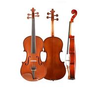 Violin Starter Kit Beginner Violin Solid Tonewood Semi-handmade 4/4-1/8 Size Matte/Red Glossy Available With Full Accessories(Glossy,1/8)